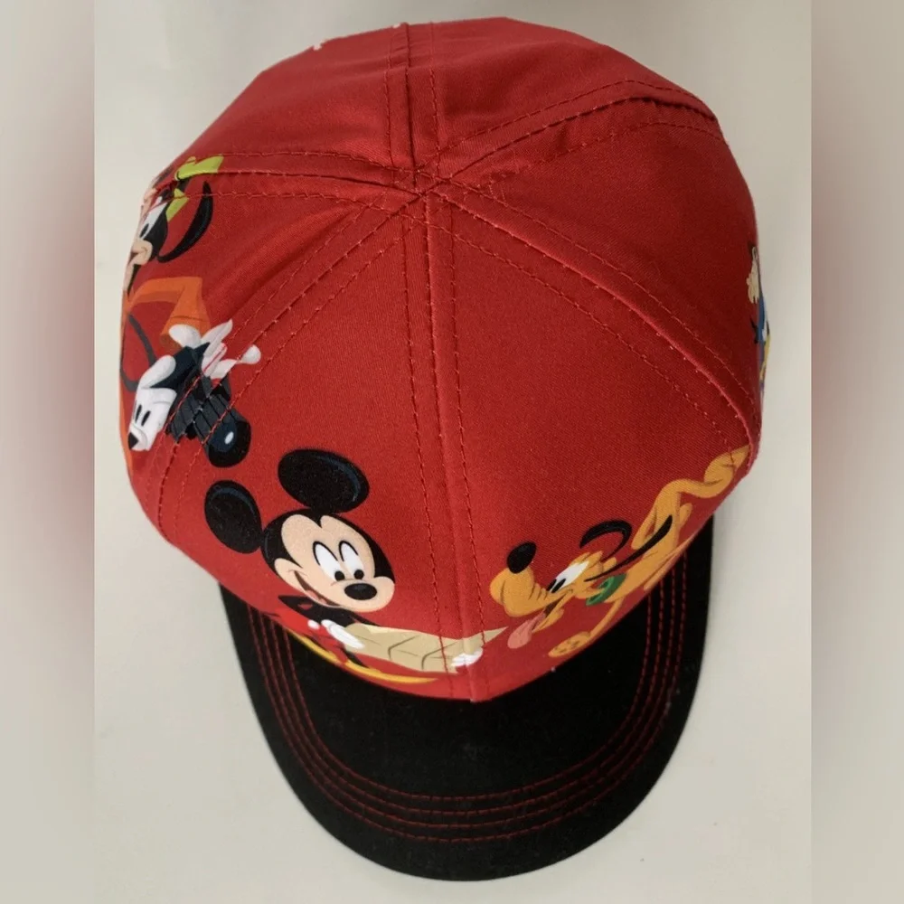 DISNEYLAND RESORT DISNEY PARKS MICKEY MOUSE PLUTO INFANT RED AND BLACK CAP HAT